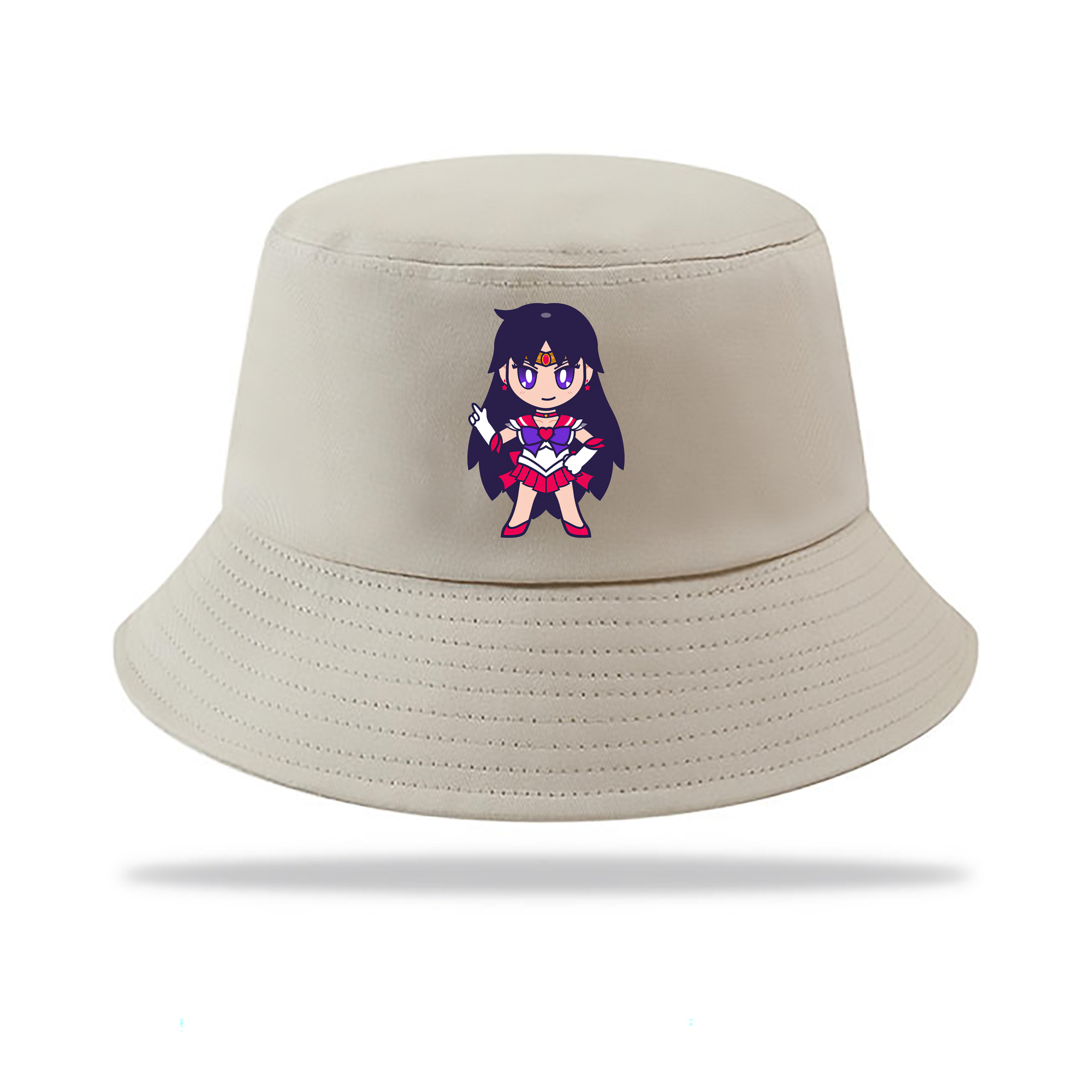 （画像用） 美少女戦士セーラームーン 火野レイ ひの レイ Sailor Moon Hino Rei （セーラーマーズ,Sailor Mars） アウトドア日除けバケットハット